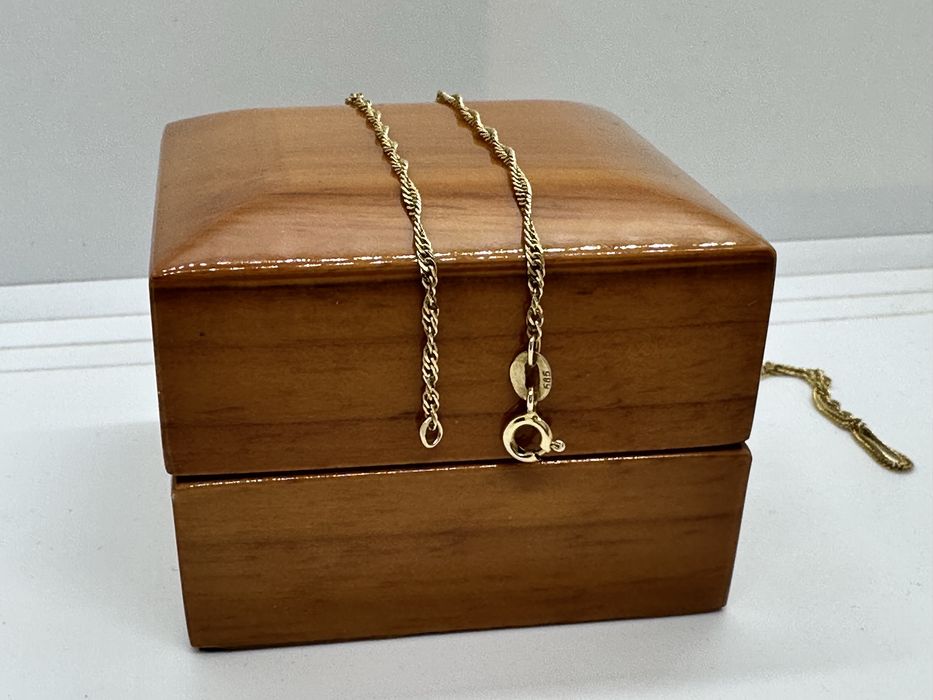 Złoty łańcuszek singapur 2,62g 585 46cm