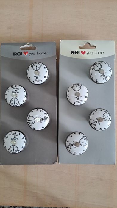 Conjunto de 4 puxadores de cerâmica NOVOS - DISPONÍVEL
