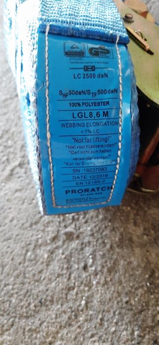 Cintas para cargas / amarrar 9m e 5t