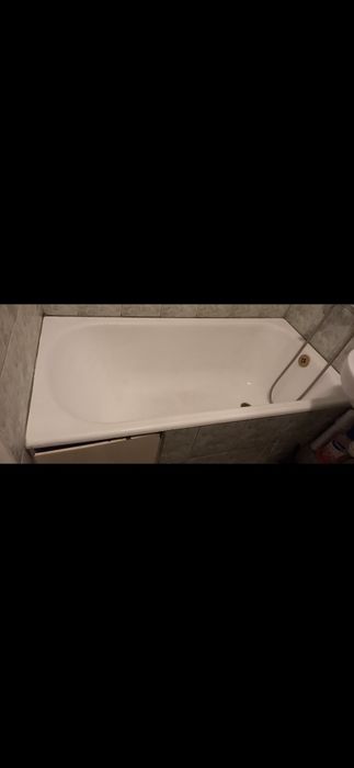 Wanna 140/70 cm żeliwna z syfonem