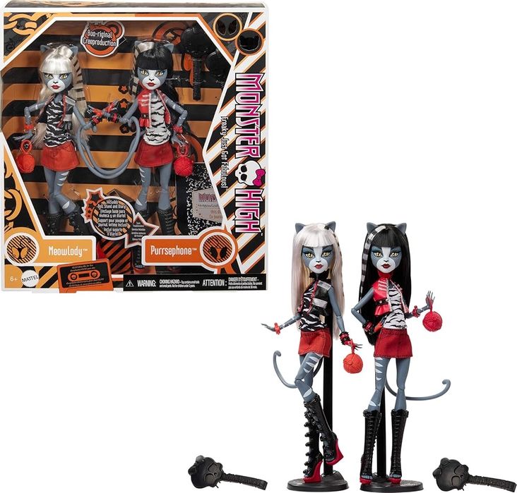 Creeproduction Meowlody and Purrsephone Monster high ляльки монстерхай