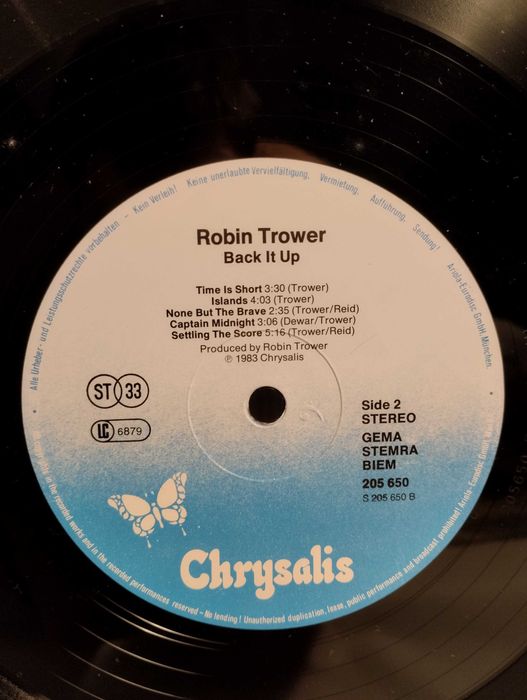 Robin Trower – Back It Up