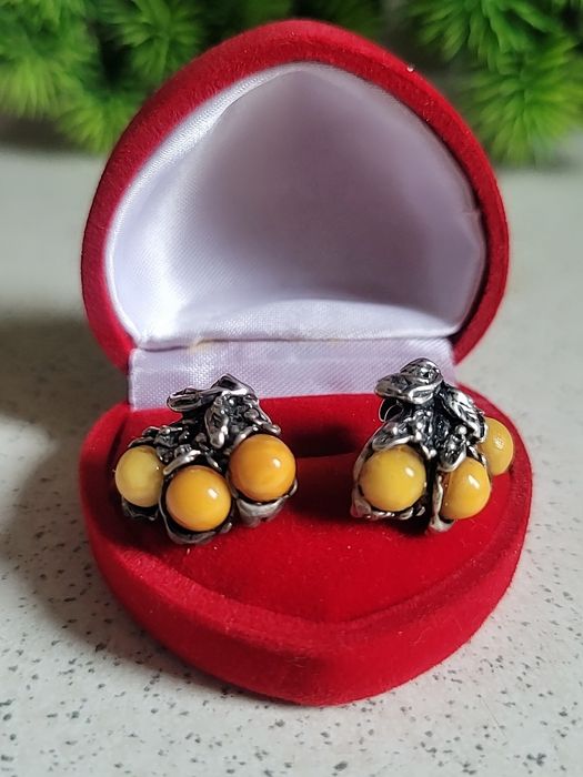 Srebrne kolczyki 925 vintage