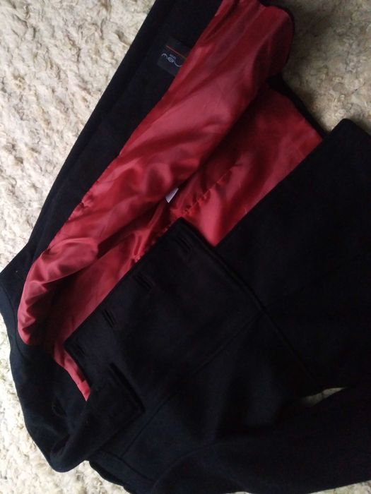 jak NOWY wełniany płaszcz damski przejściowy wiosenno-jesienny 44 XXL