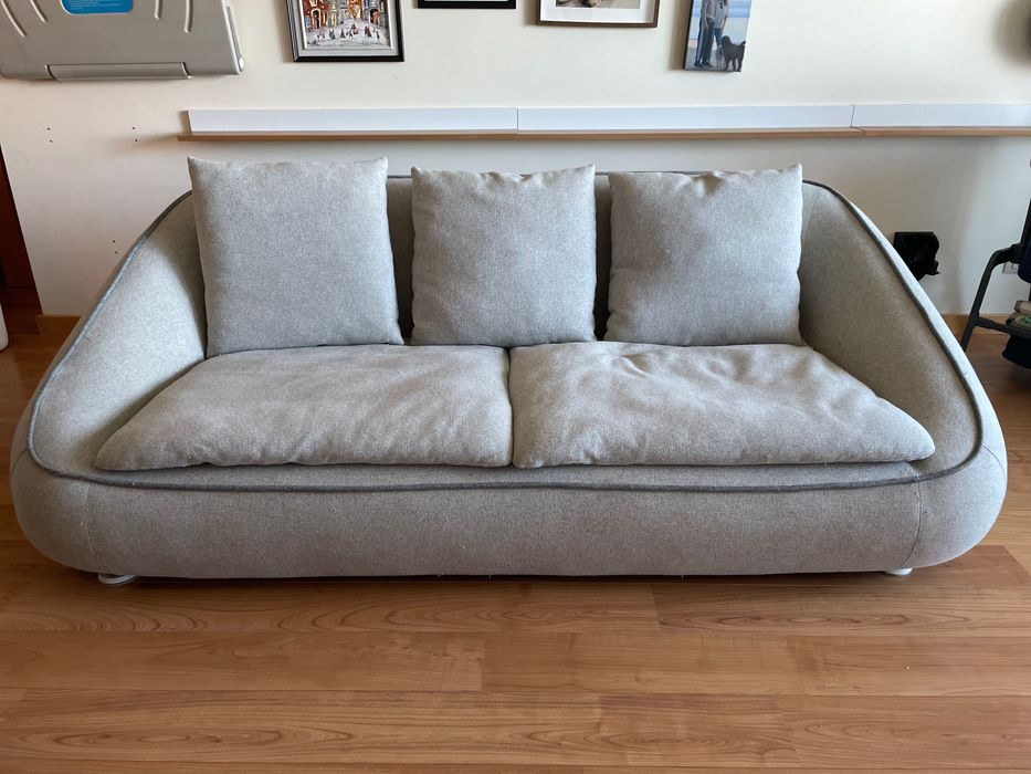 Sofá Safira 3 Lugares — 220 cm — Cinzento Claro (Kave Home)