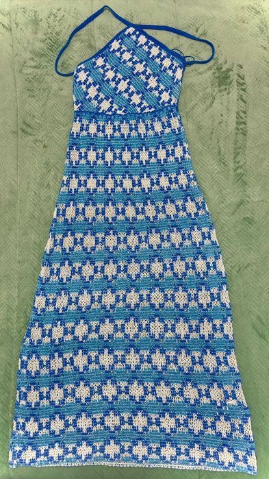 Vestido Maxi de verão azul