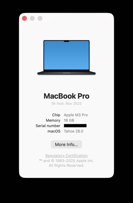 MacBook Pro 16 Mid 2023 M3 Space Black (MRW13) - 1450 магазин