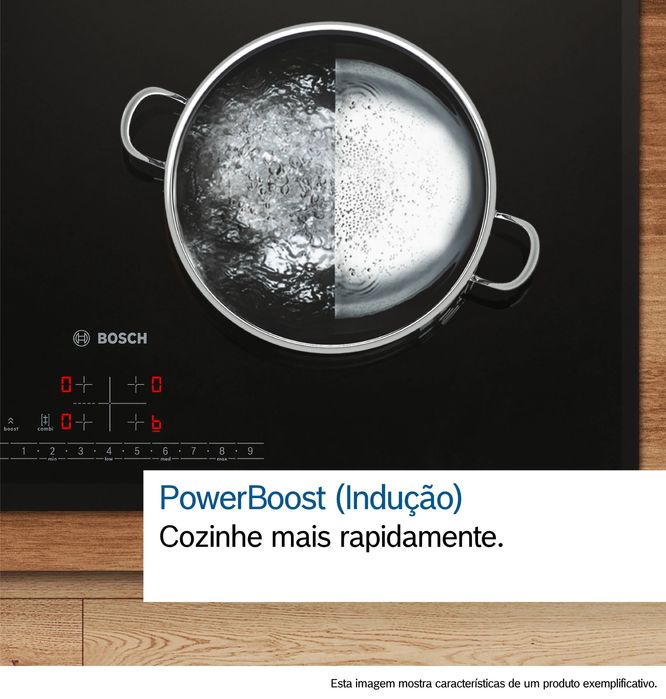 Serie 4 Placa de indução 60 cm Instalação na superfície sem moldura