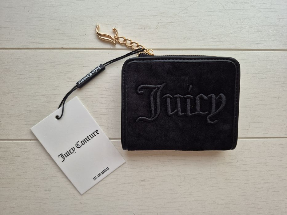Portfel Damski Juicy Couture Czarny Welurowy