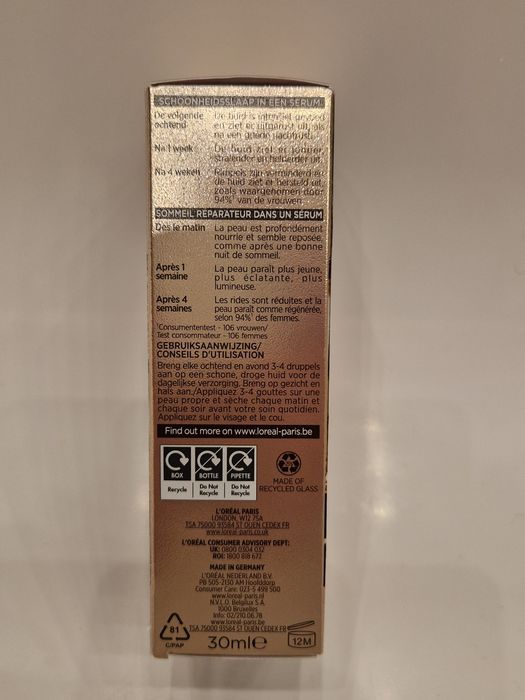 Serum nowej generacji L'Oréal Paris Age Perfect Cell Renew Midnight.