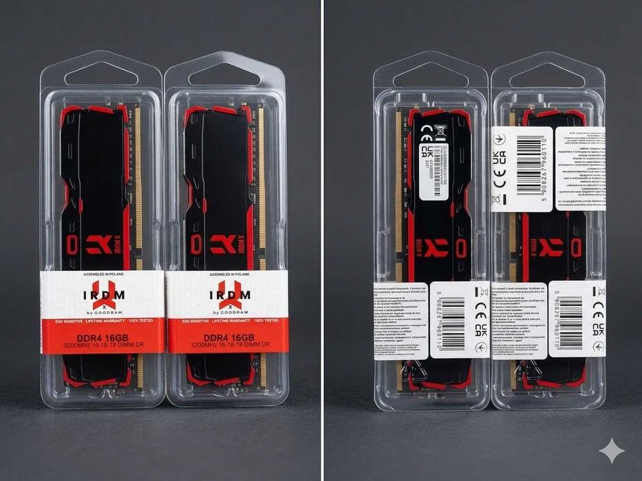2x PAMIĘĆ RAM DDR4 16GB Goodram IRDM X 3200MHz IR-X3200D464L16/16G