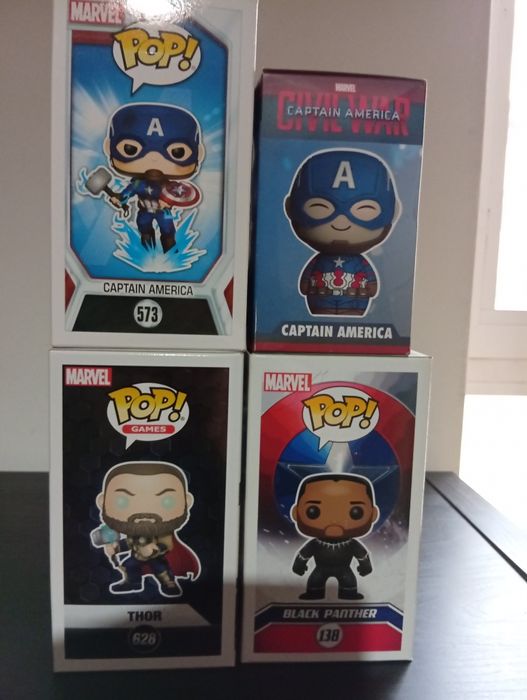 Conjunto de funko pop marvel