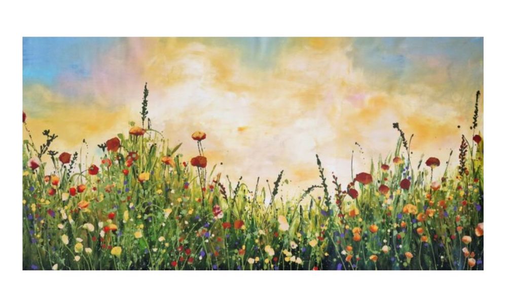 Obra de 108x200 cm com Certificado de Autenticidade