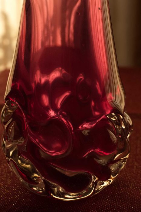 Vidro de Murano - Jarra Rosa Velho Vintage 40 cm