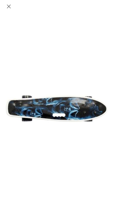 #скейт #Дитячий пенніборд 2503 Penny Blue skull
