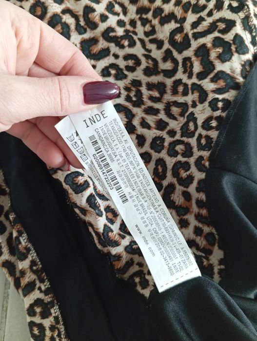 Sukienka w panterkę z lampasami Inde woman roz S