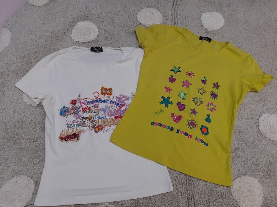 Koszulki ICEBERG dwie sztuki r. S t-shirt koszulka ICE B