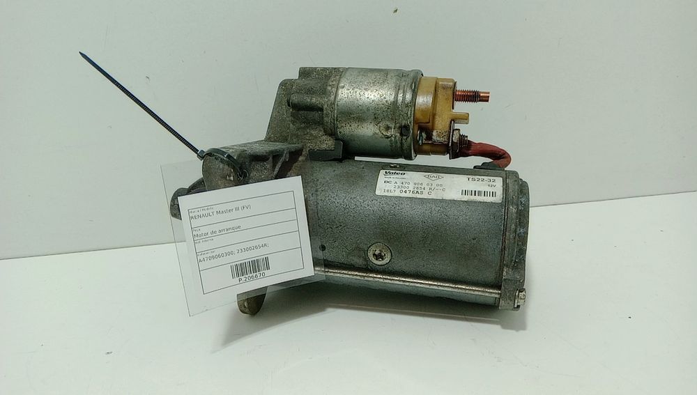 Motor de arranque RENAULT Master III (FV)