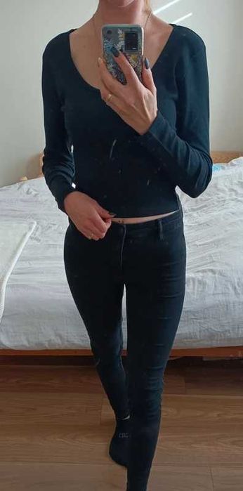 Crop top długi rękaw