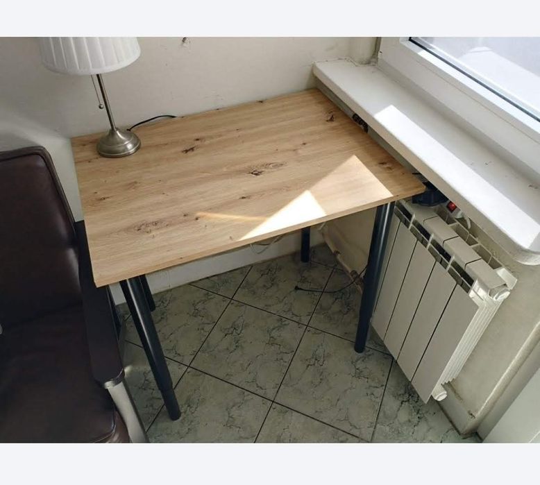 Biurko regulowana wysokość  Ikea + dąb
