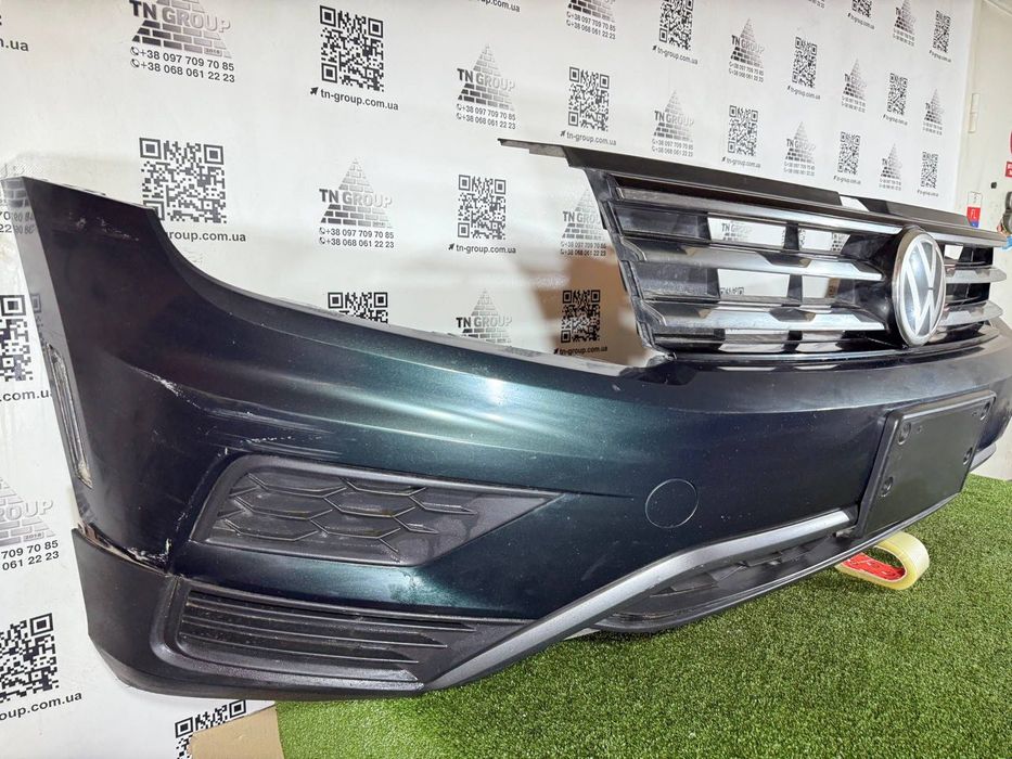 Передній бампер Tiguan 2 рестайлінг 2018-2022 Volkswagen Tiguan II бам