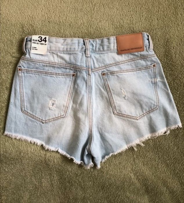 Jeansowe krótkie spodenki Zara xs 34