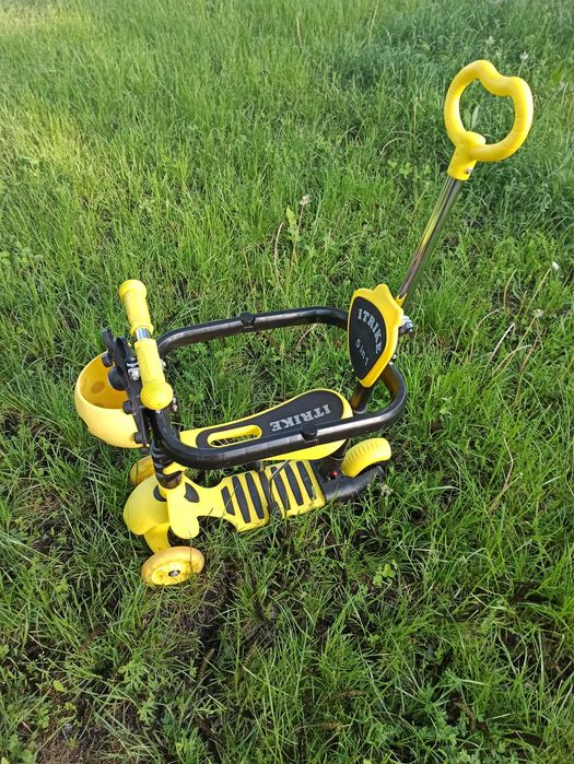 Дитячий самокат 5 в 1 + Бортики