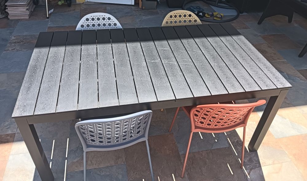 Mesa jardim extensível