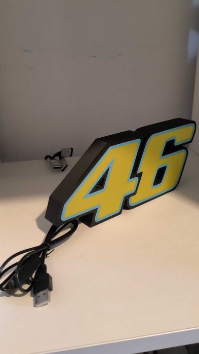Luminária Valentino Rossi Il Dottore moto gp