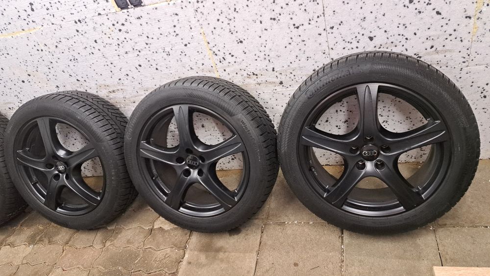 Alufelgi 19  Czarne Audi SQ5  5x112 Opony Zimowe  235/50/19  Continent