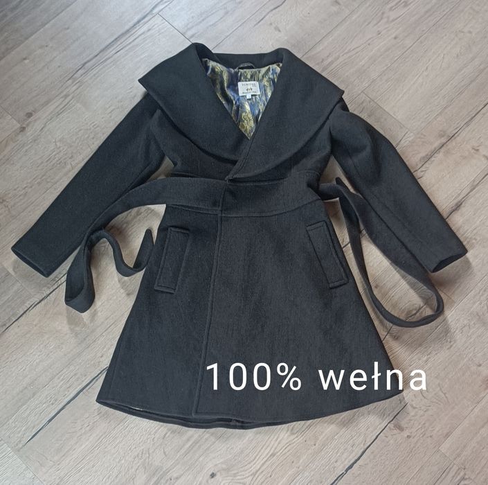 Wełniany płaszcz damski L/40 cena do negocjacji