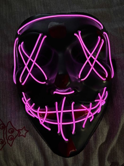 Máscara nova Halloween/Carnaval LED