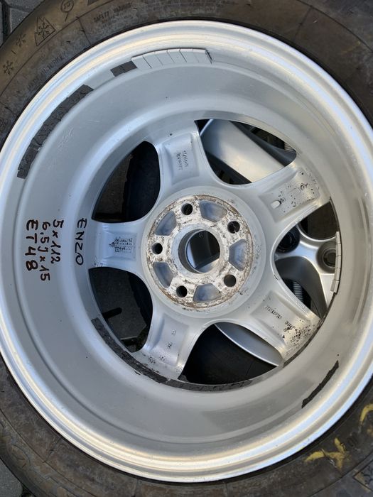 Koła Alufelgi 15” 5x112 + Opony Zimowe 195/65R15 VW Audi Skoda