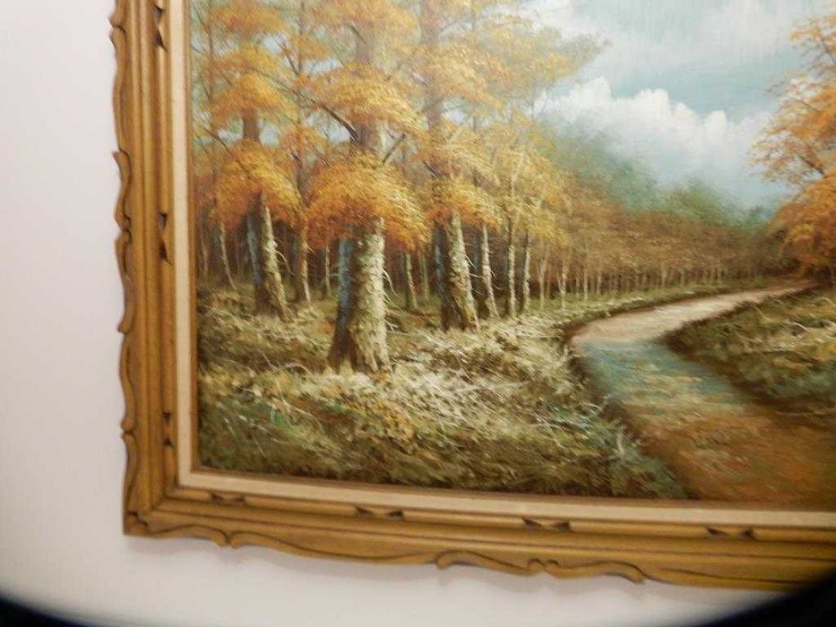 Potężny Obraz Olejny 111x80 – Eugene KINGMAN (1909-1975) – USA – Grube Impasto