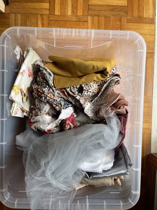 Retalhos de tecido - cetim tule quadrilé outros