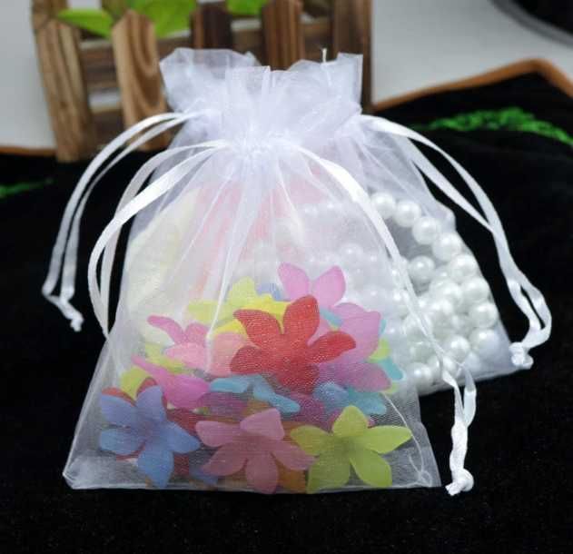 Woreczki z organzy 15x10cm na ŚLUB prezent 90 szt