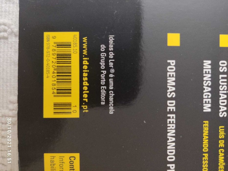 Resumos dos "Lusíadas" Camões e "Mensagem" de Fernando Pessoa
