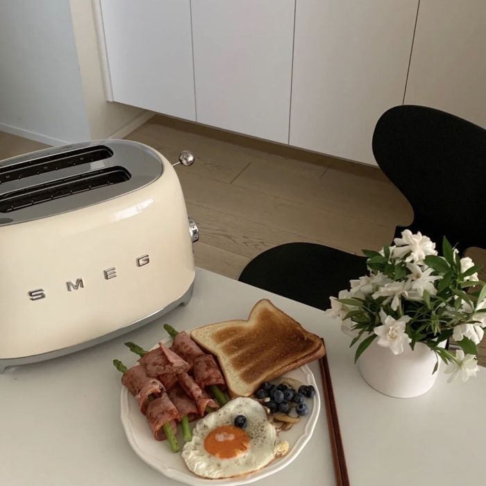 Тостер Smeg, электрочайник Smeg, білий, бежевий, блакитний, блендер