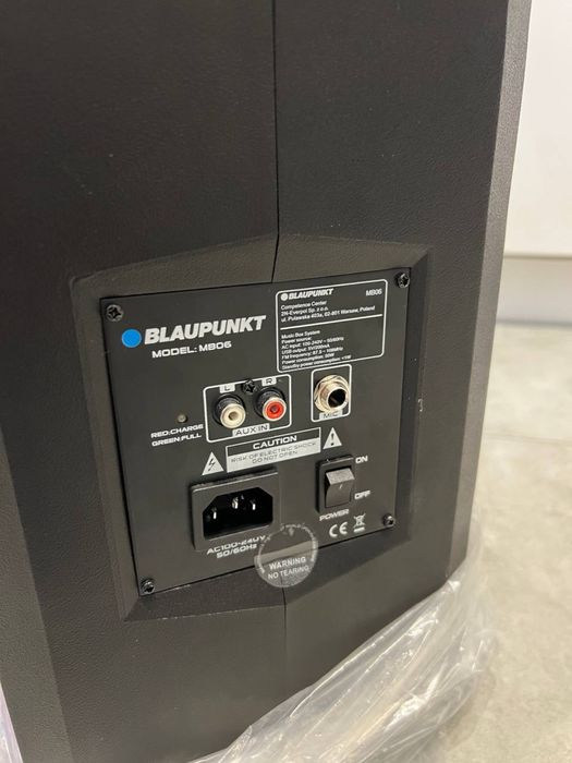 BLAUPUNKT music box MB06 – 500W  Bluetooth  USB  SD  AUX  FM  KARAOKE