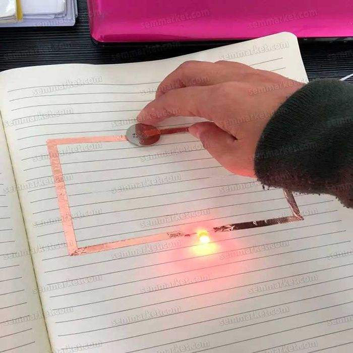 Медная фольга с клеем длина 20 метров медный скотч лента