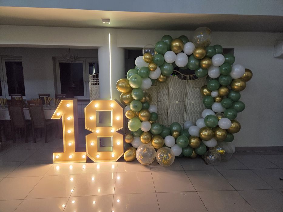 Koło stelaż ścianka na balony i ozdoby, ślub, urodziny, komunia