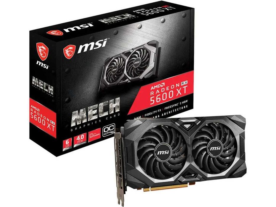 Placa Gráfica MSI Radeon RX 5600 XT Mech OC (AMD - 6 GB GDDR6)