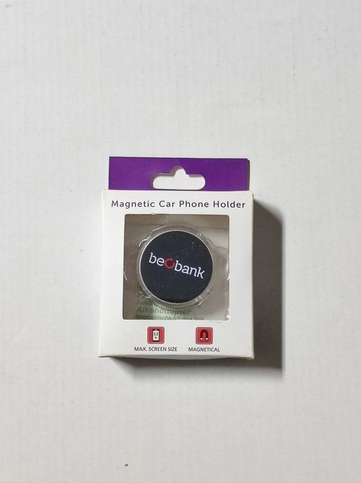 Suporte magnético telemóvel universal carro banco Beobank (novo)
