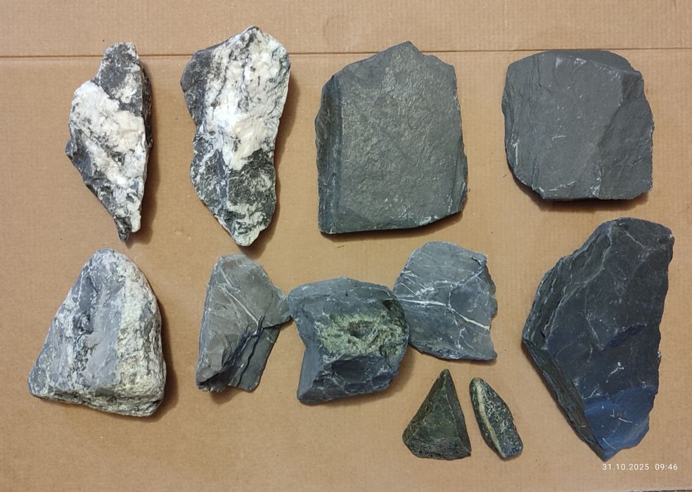 Kamienie do akwarium łupek drzewiasty i dark rock