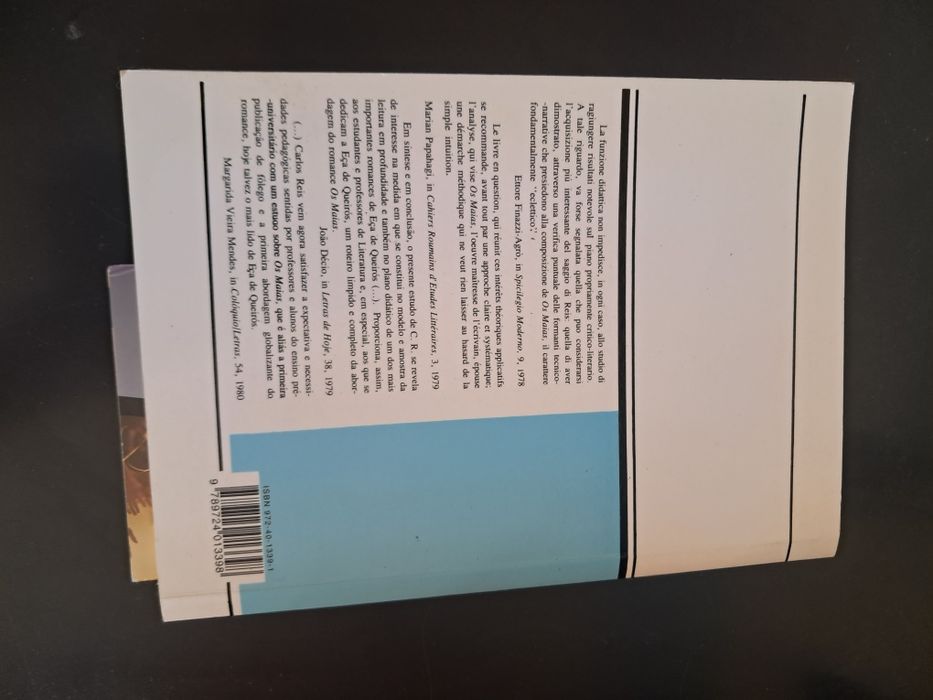 Introdução à leitura d'Os Maias / Livraria Almedina / Carlos Reis