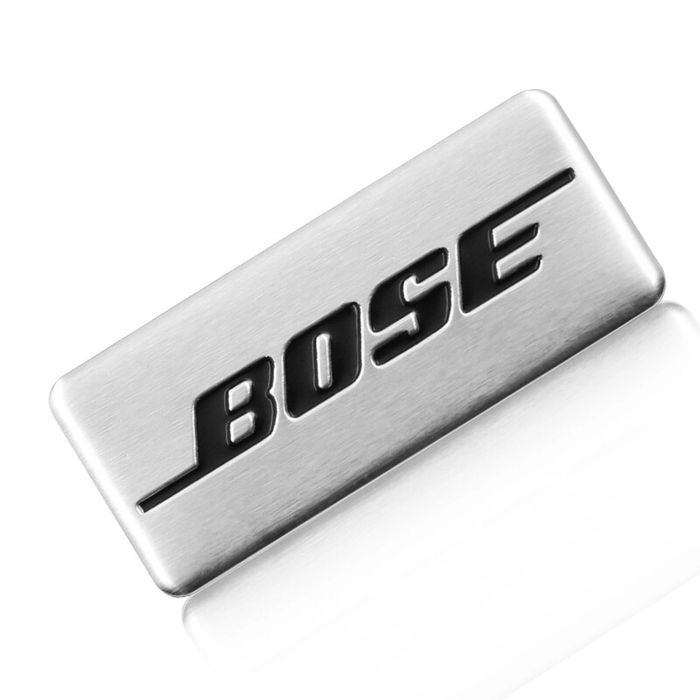Наклейка шильдик емблема на динамик BOSE бос аудио эмблема 35 мм 15 мм
