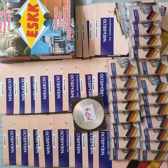 ESKK Kurs Niemiecki dla poczatkujących + kasety 1991 rok