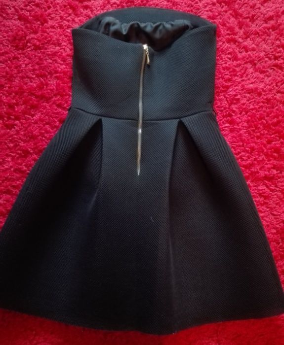 Czarna sukienka mini r. XS/34