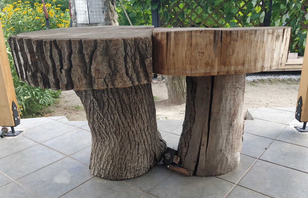 Duży pień na stół duże pnie
