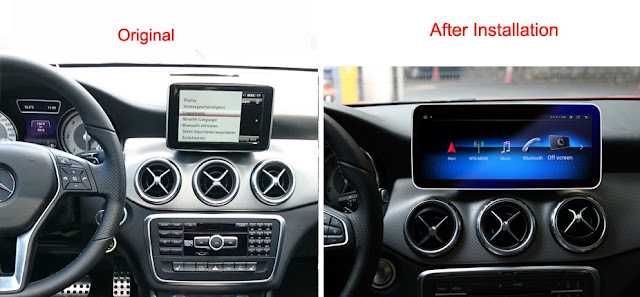 Auto-rádio 12.3" Android 14 Mercede GLA  CLA  A  V W176 d 2013 a 2019